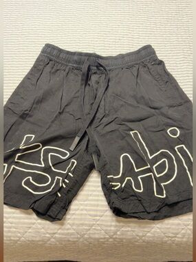 Ksubi Black Athletic Shorts with White Logo